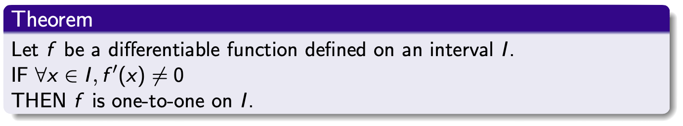 Statement about differentiable functions