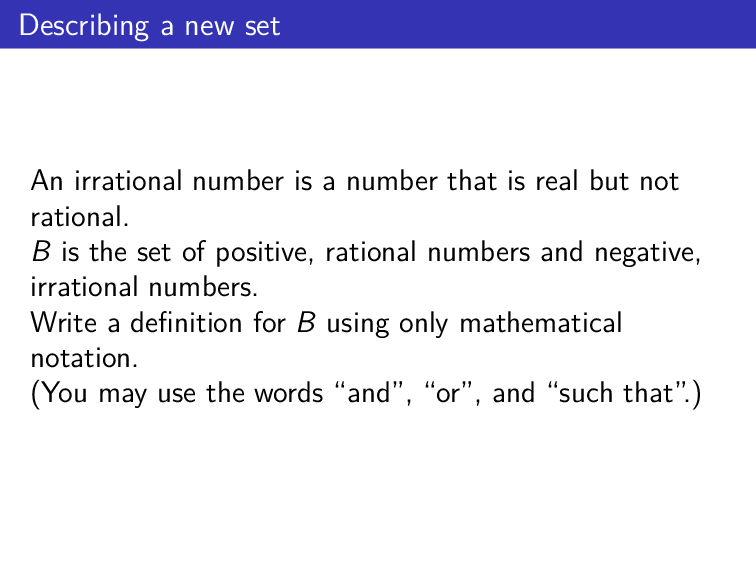 Question 3 from Unit 01